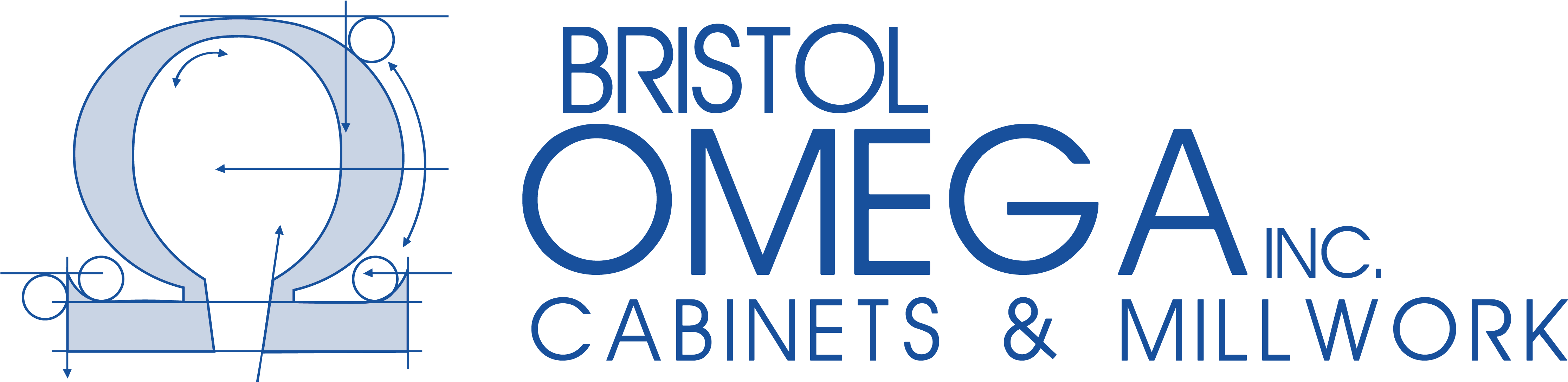 10 Feb Logo Bristol Omega - Omega Cabinets, Ltd (5382x1303), Png Download