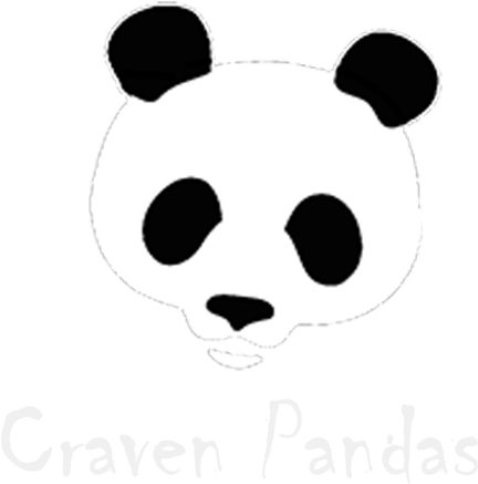 Logo Craven Pandas - Logo De Panda Png (1000x1000), Png Download