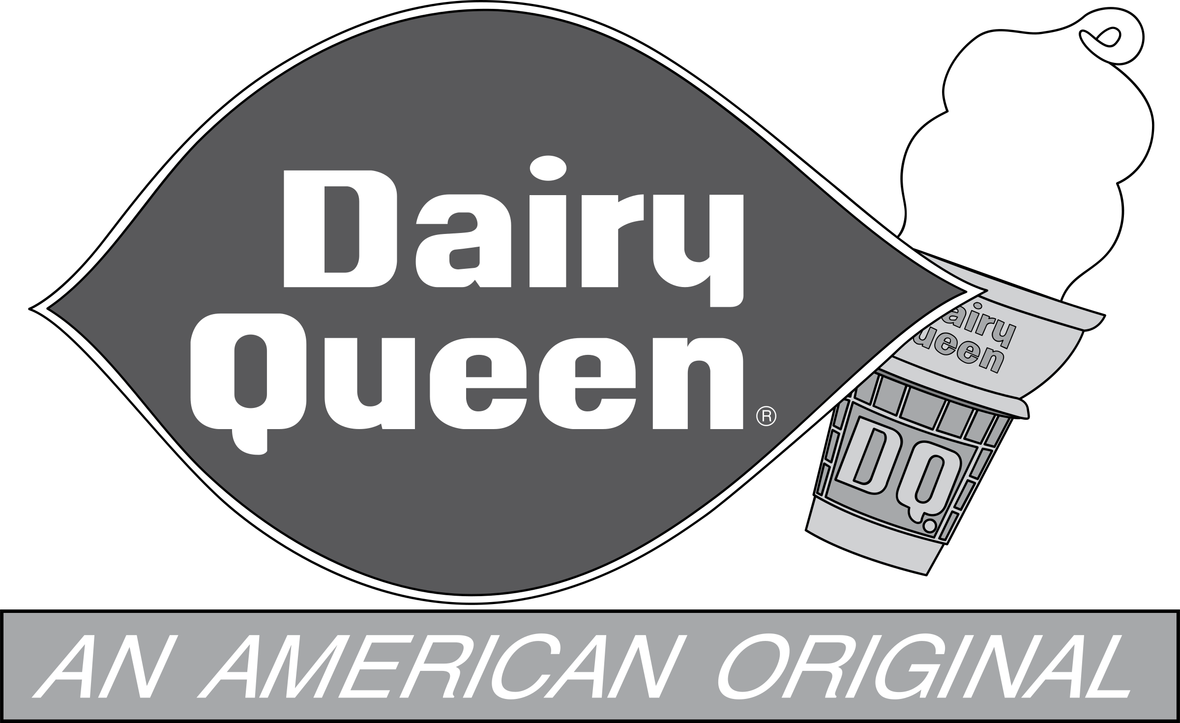 Dairy Queen 3 Logo Png Transparent - Dairy Queen Brazier (2400x1471), Png Download