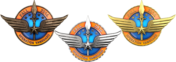 Csgo Vanguard Coins - Vanguard Csgo (616x218), Png Download