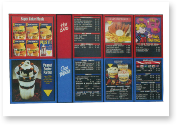 Dairy Queen® - 1990 Dairy Queen Menu (598x423), Png Download