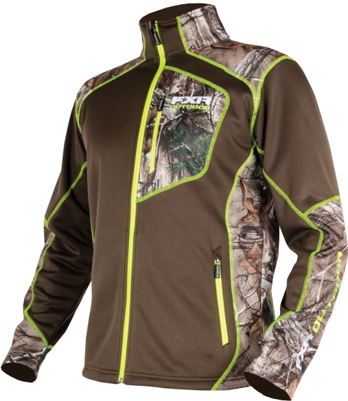 Brown/realtree Xtra - Fxr Racing Elevation Fleece Realtree Mens Active Sports (585x585), Png Download