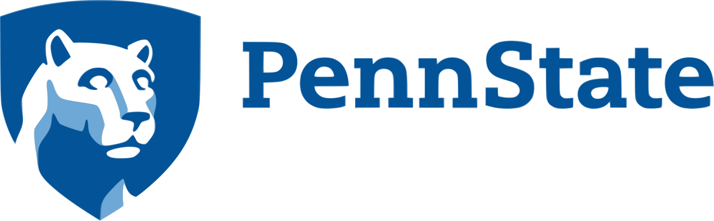 Pennsylvania State University Logo Png Transparent - Penn State Uni Logo (2400x746), Png Download