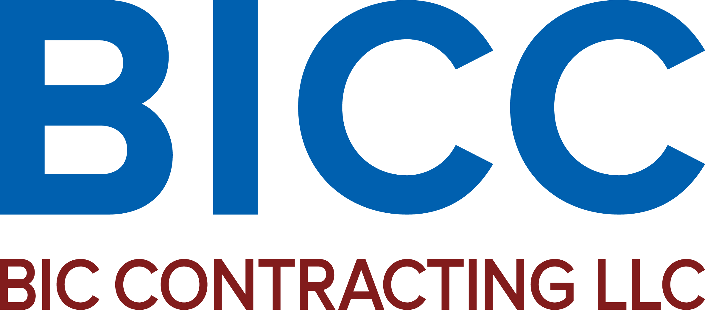 Logo - Bic Contracting Llc Dubai (2367x1042), Png Download