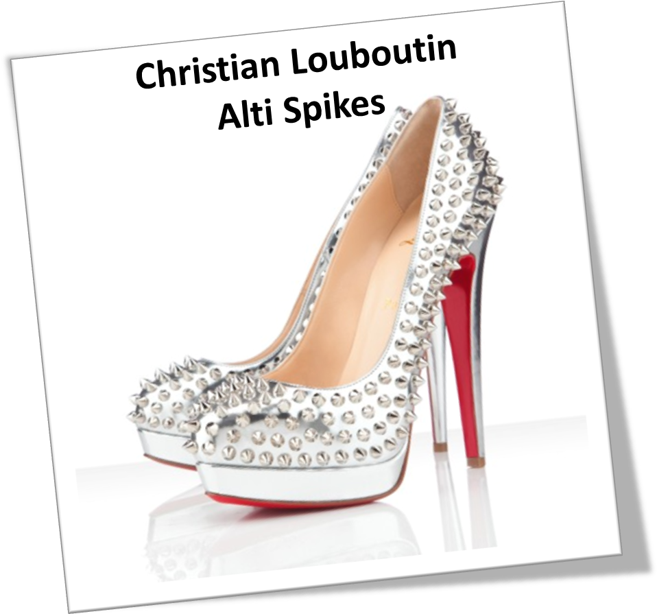 The - Shoes Christian Louboutin Bianca Spikes 140mm Platforms (969x958), Png Download
