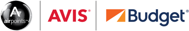 Airpoints Avis Budget Logos - Budget Rent A Car (738x182), Png Download