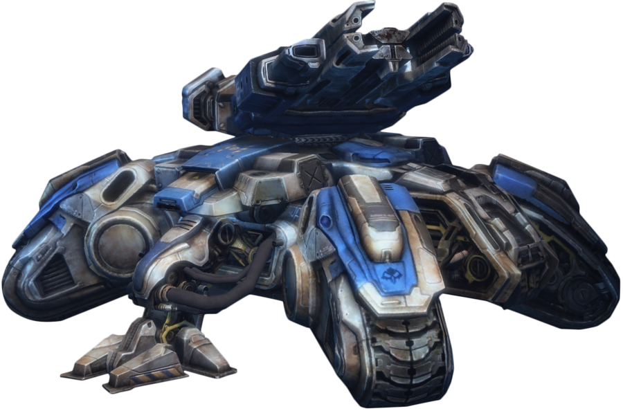 Starcraft Transparent Png - Starcraft 2 Siege Tank Png (900x594), Png Download