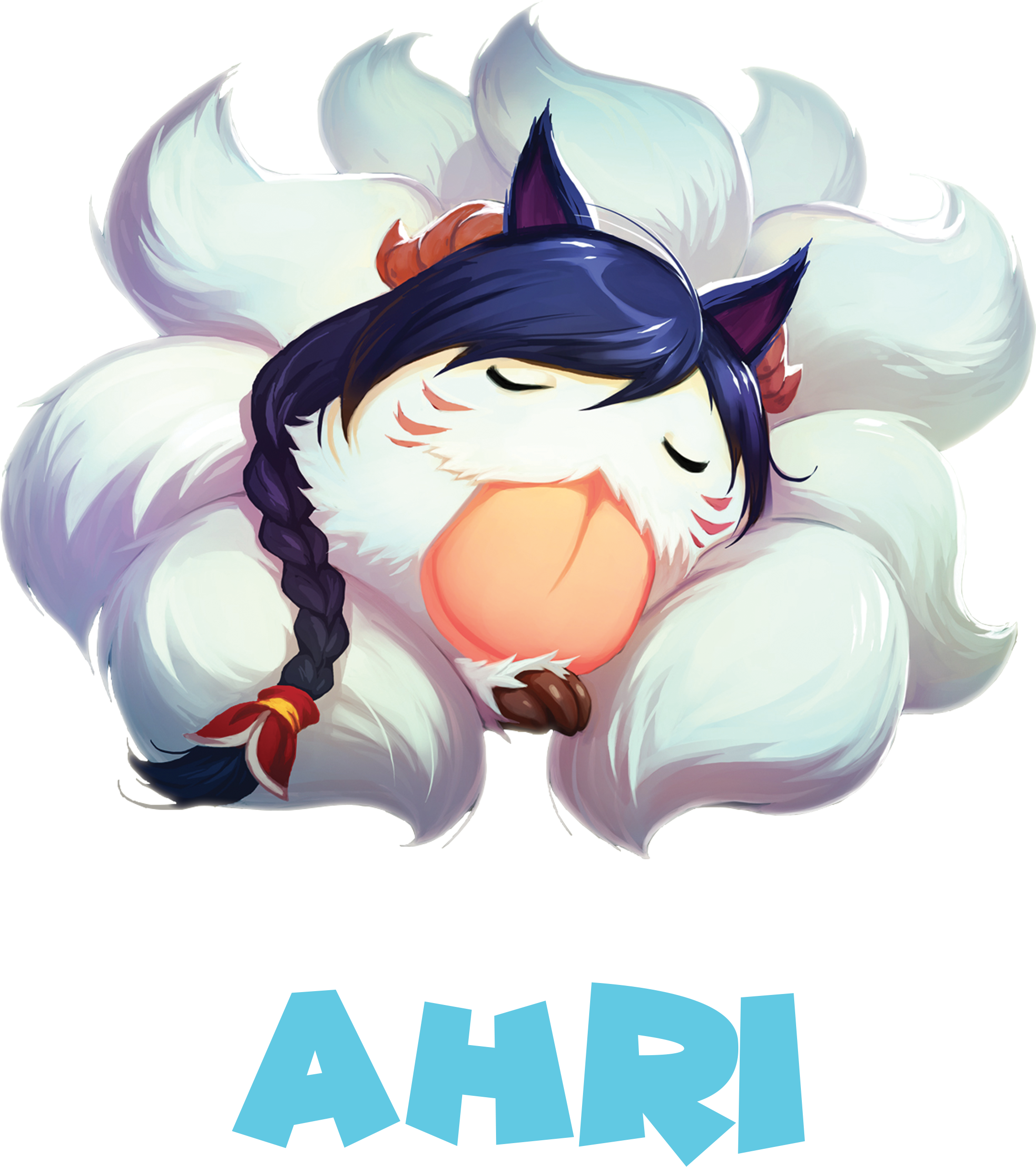 Ahri-poro - Ahri League Of Legend Render (3600x4800), Png Download