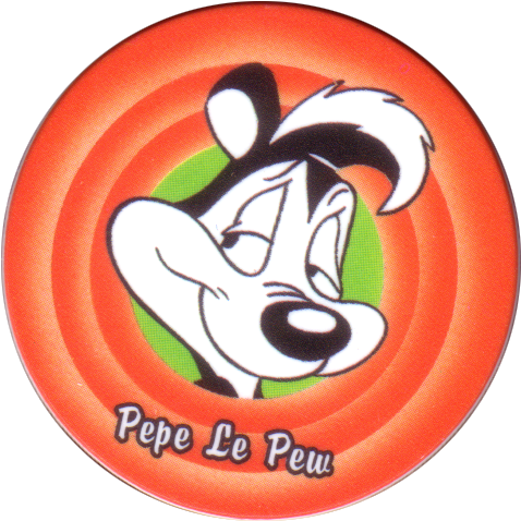 Looney Tunes Logo Blank - Pepe Le Pew Tazo (500x500), Png Download