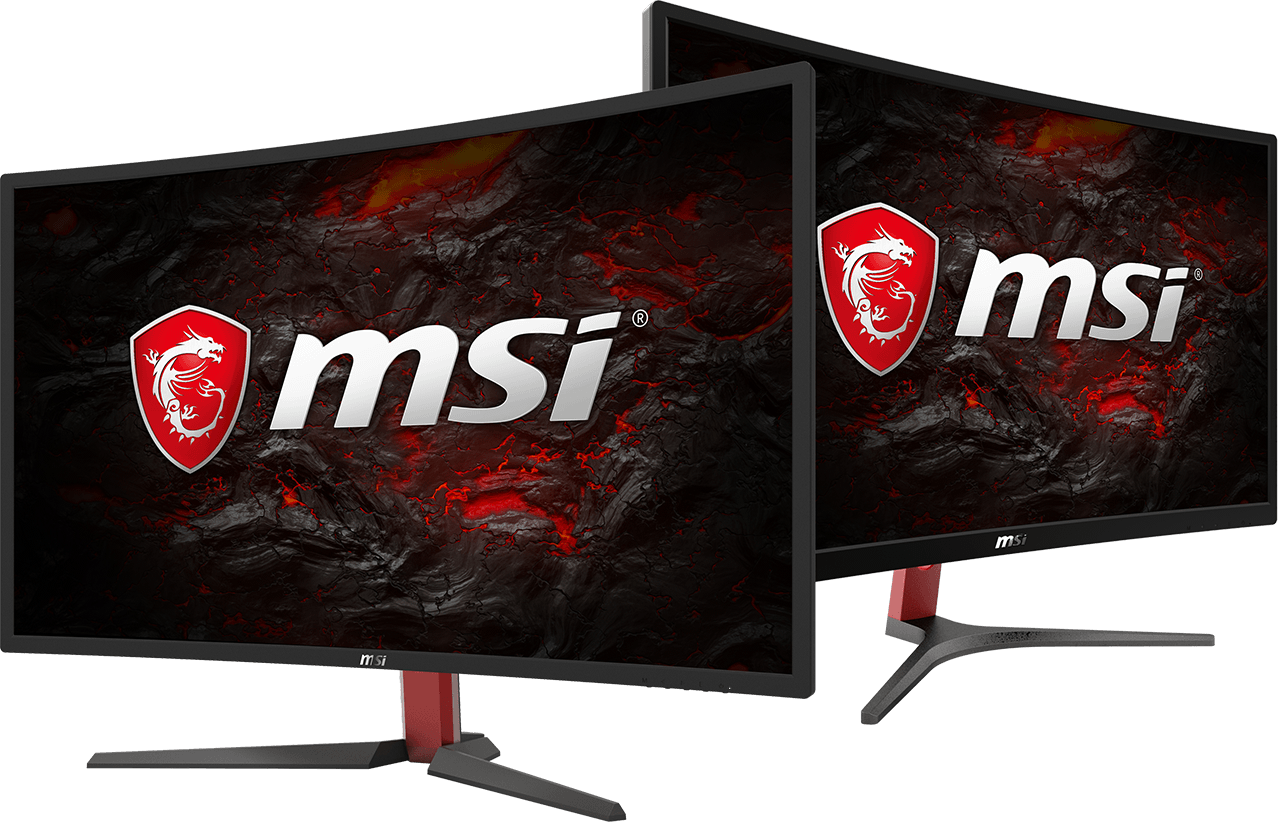 Aio - Msi Optix G24c - 24" Curved Led Monitor - Fullhd - (1280x822), Png Download