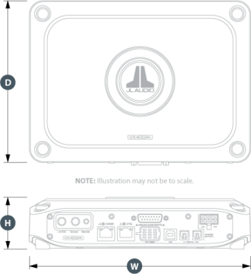 Physical Specifications - Jl Audio (366x400), Png Download