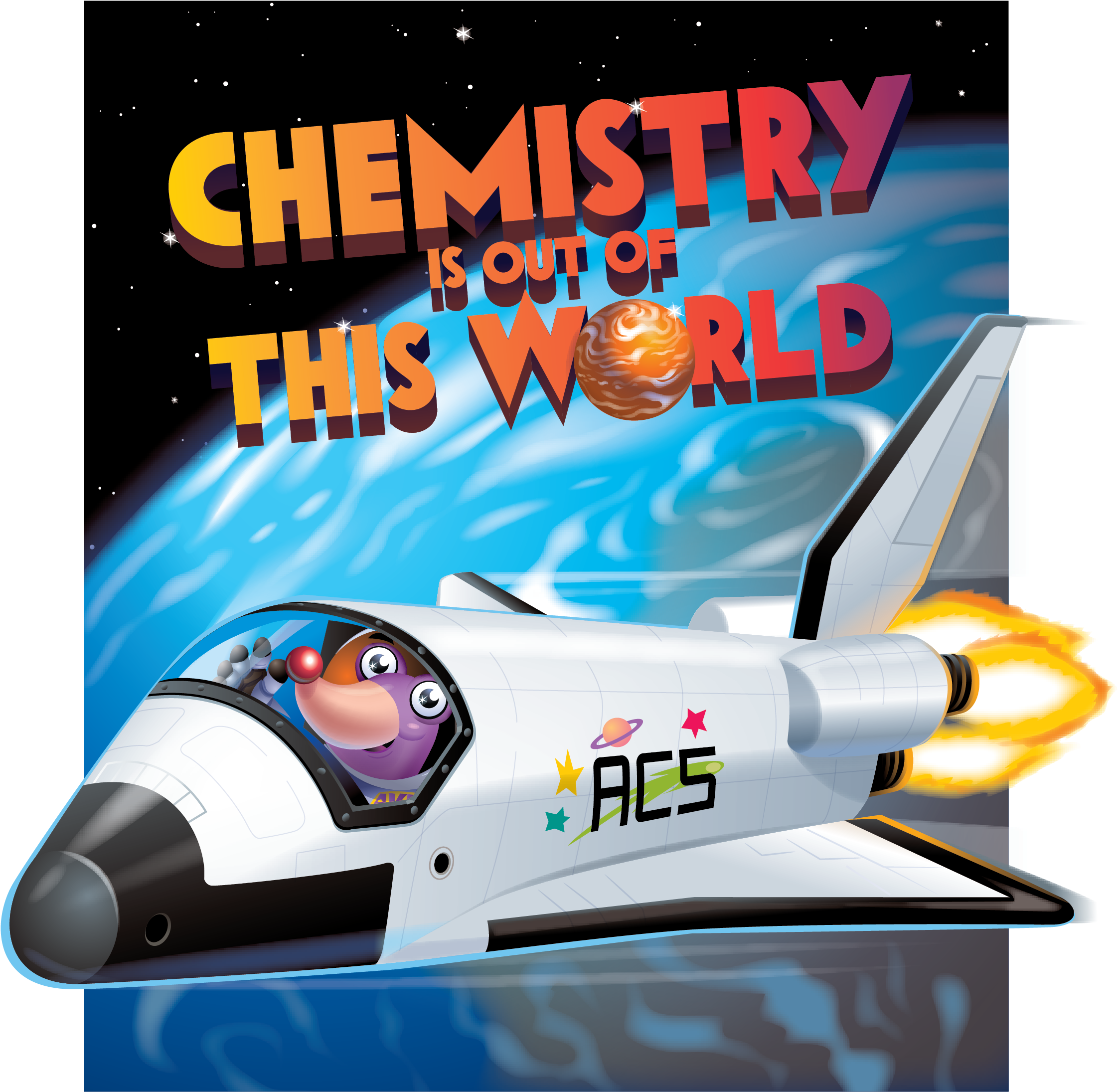 Chemistry Is Out Of This World - National Chemistry Week 2018 (2550x3300), Png Download