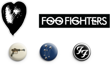 Album Cover Button And Sticker Pack Foo Fighters Store - One By One (dvd-audio Surround Sound) (480x480), Png Download