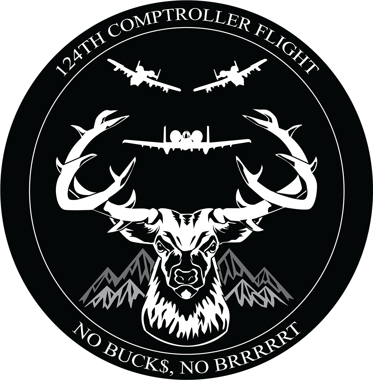 124th Comptroller Flight Heritage Logo - Black Rebel Motorcycle Club Cap (1800x1516), Png Download
