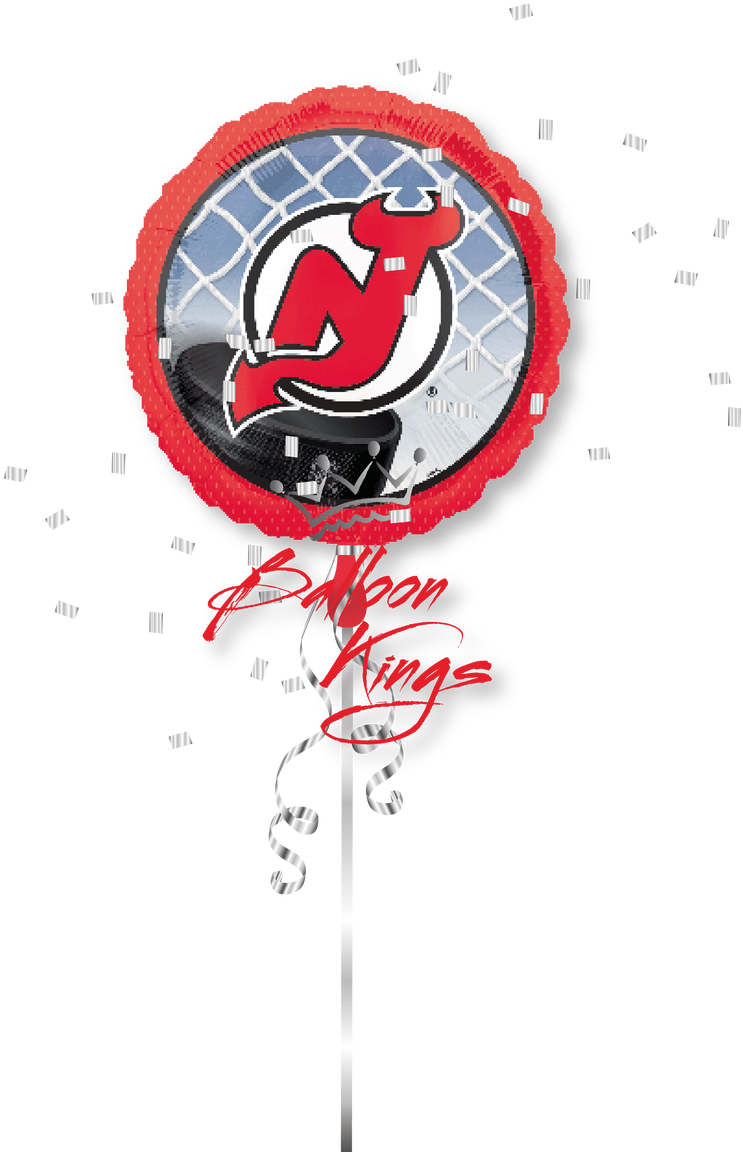 New Jersey Devils - 18" Nhl New Jersey Devils Mylar Balloon - Mylar Balloons (1068x1280), Png Download