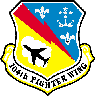 The 104th Fighter Wing Is A Premier Fighter Wing Serving - 104th Fighter Wing Patch (350x350), Png Download