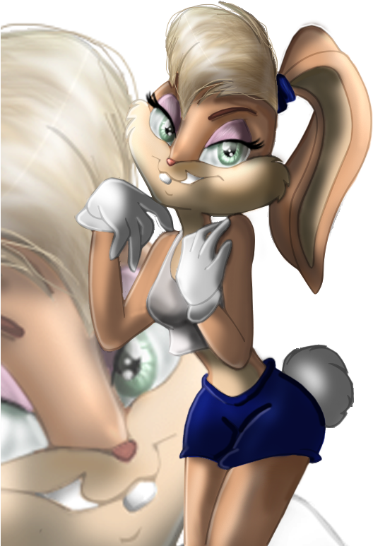 Lola, Lalalala-lola - Looney Tunes Space Jam Lola Bunny (552x788), Png Download