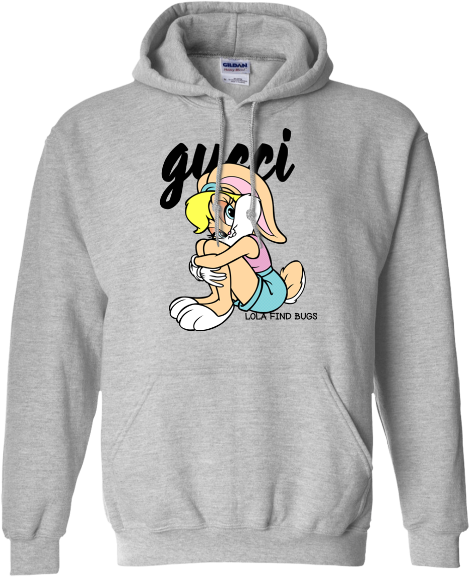 Lola Bunny Gucci T-shirt Black - T-shirt (1155x1155), Png Download