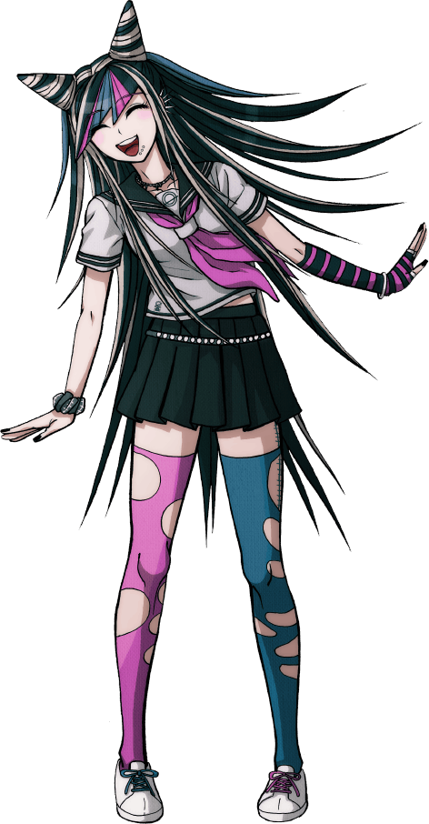Ibuki Mioda Fullbody Sprite - Danganronpa Ibuki Full Body Sprites (472x906), Png Download