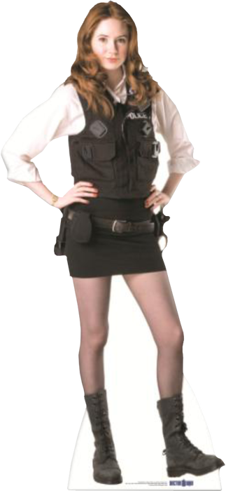 Stasc320 Doctor Who Amy Pond Police Cutout 3 - Doctor Who Amy Pond Kissogram (323x700), Png Download