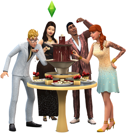 Indulge In The All-new Banquet Table - Sims 4 Luxury Party Stuff (500x500), Png Download