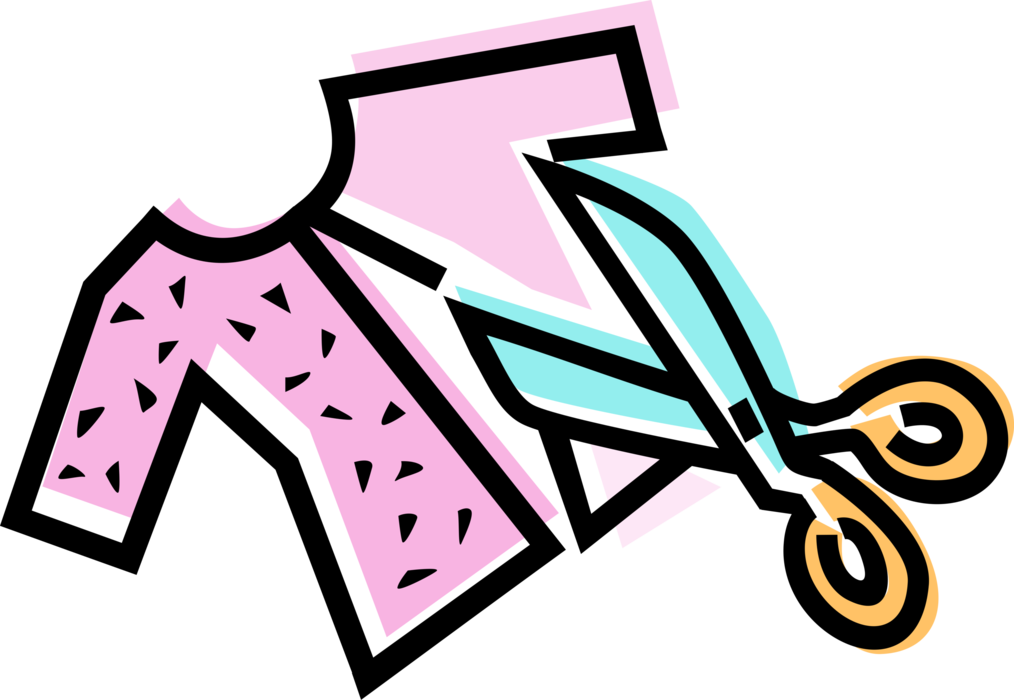 Vector Illustration Of Fashion And Garment Industry - Illustration (1014x700), Png Download