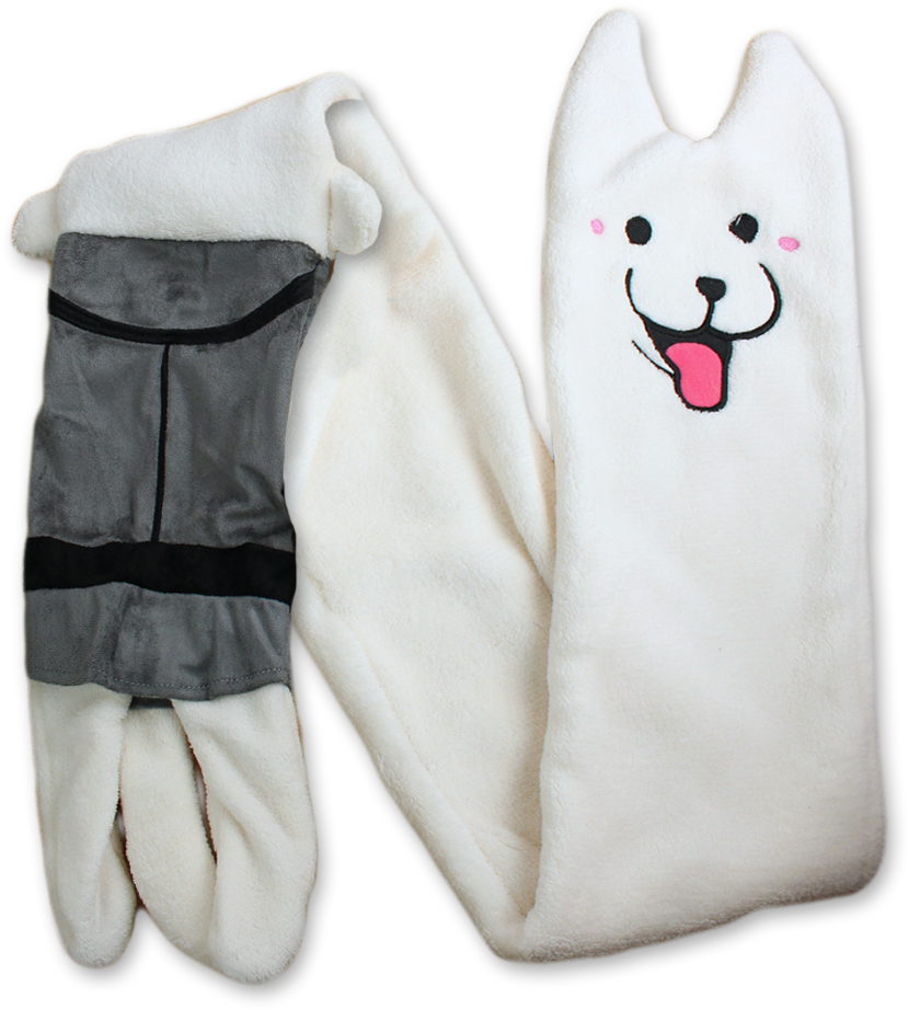 Undertale Lesser Dog Scarf (1024x1024), Png Download