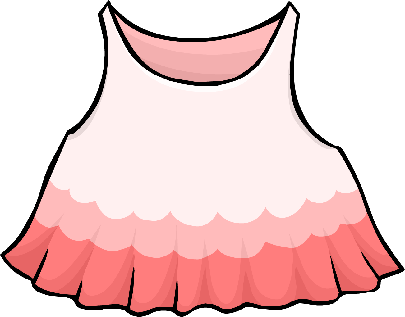 Pink Dress - Png - Club Penguin Dress Id (1303x1021), Png Download