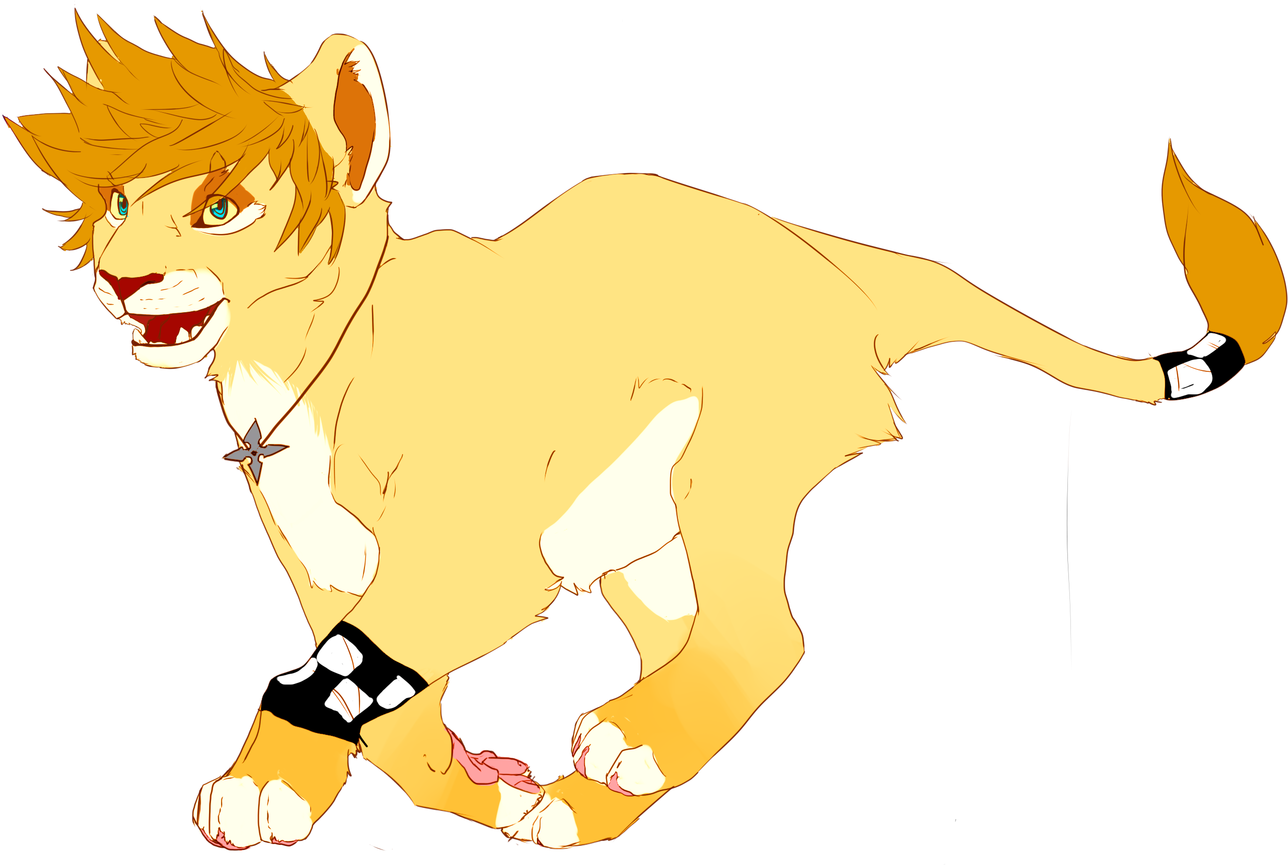 Roxas - Roxas Furry (2728x1998), Png Download