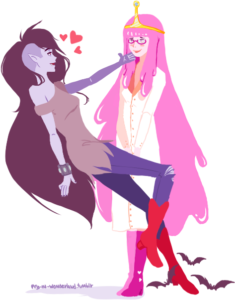 Adventure Time Princess Bubblegum Bonnibel Bonnie Marceline - Marceline The Vampire Queen (495x654), Png Download