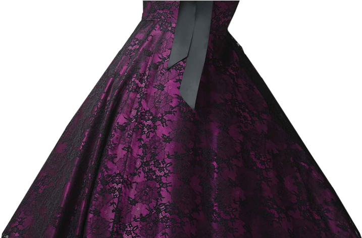 Black And Purple Wedding Dresses (900x472), Png Download