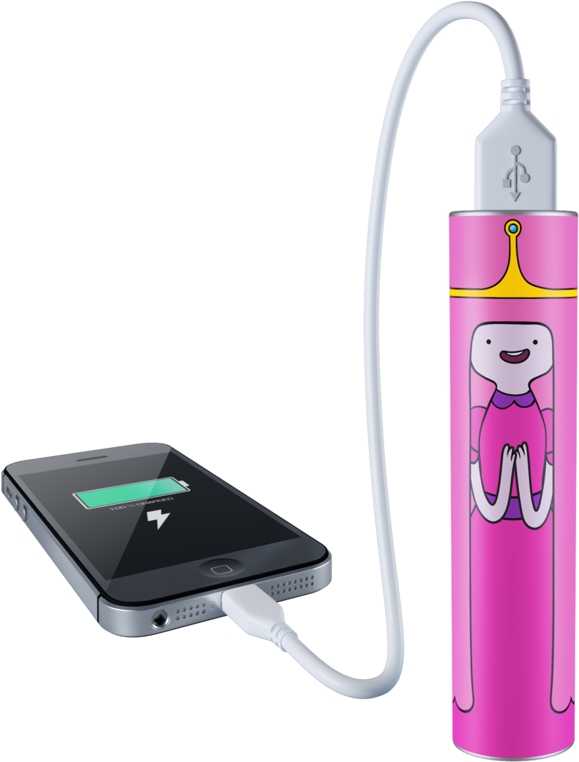 Princess Bubblegum Adventure Time Mimopowertube 2600mah - Princess Bubblegum (1024x1126), Png Download