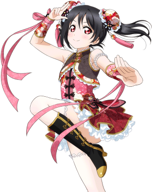 Love Live Nico Render (500x500), Png Download