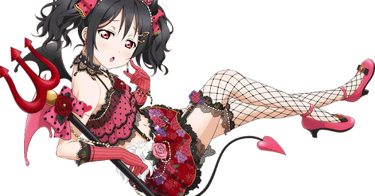 Love Live Little Devil Nico Yazawa Cosplay Costume - Nico Yazawa Little Devil (530x278), Png Download