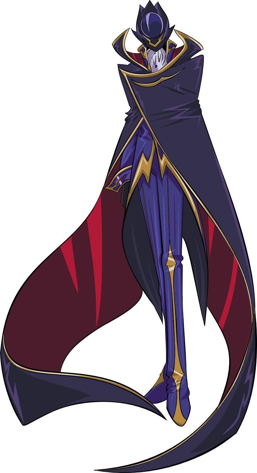 Zero - Code Geass Lelouch Of The Rebellion Lelouch Lamperouge (851x1567), Png Download