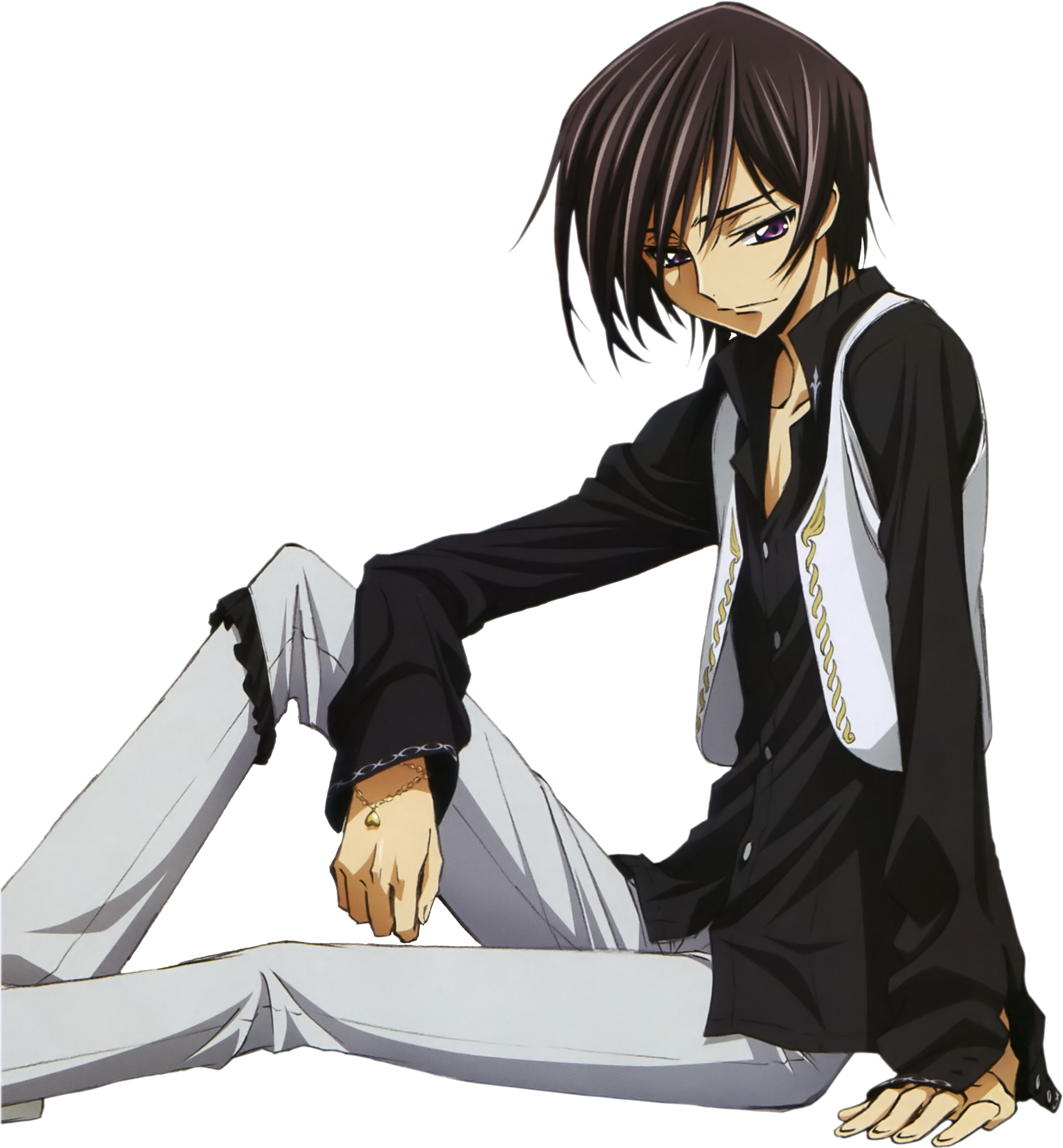 Download Png - Anime Boy With Blue Hair (2250x2470), Png Download