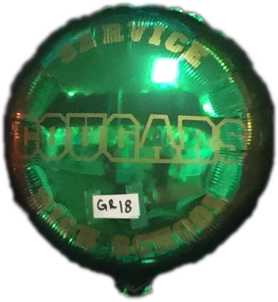 18" Mylar Service High School - Alaska (395x430), Png Download