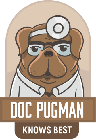 Doctor Pugman - Dog Doctor Cartoon (334x480), Png Download