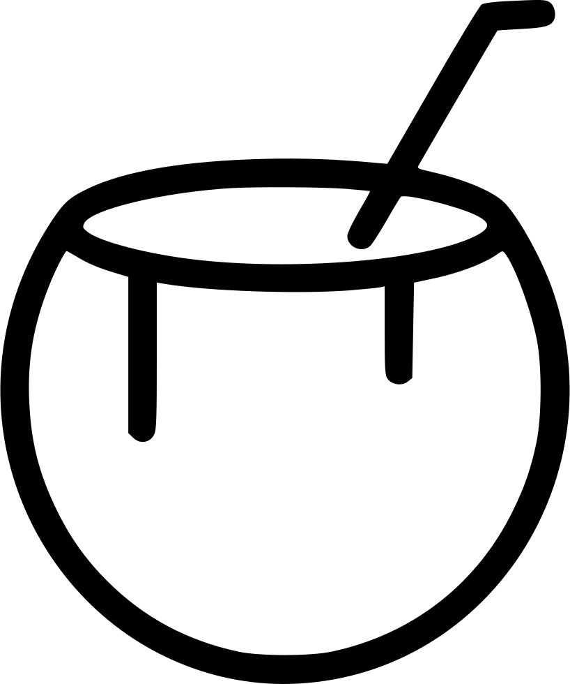 Coconut Drink - (818x980), Png Download