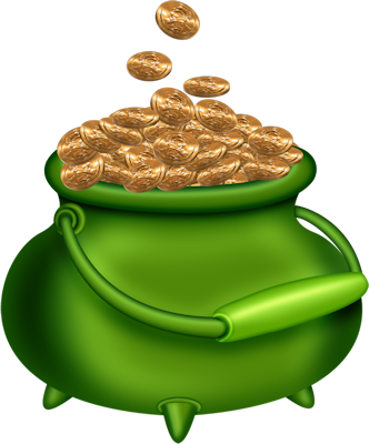 3233049 - St Patrick Chaudron D Or (332x400), Png Download