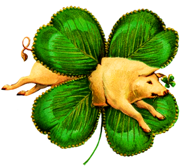 The Wearing Of The Green Png - St Patrick's Day Vintage (384x354), Png Download