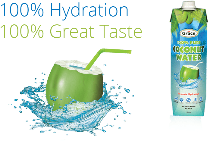 Grace Coconut Water Png (696x475), Png Download