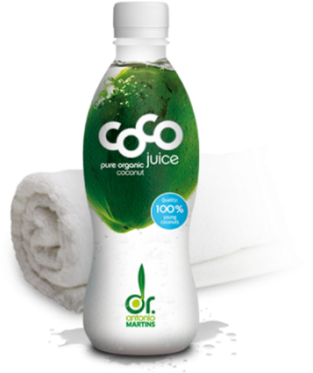 Dr Antonio Martins Coconut Water Kokoswasser Sport - Dr. Antonio Martins Organic Coco Juice Pure, 330ml (400x412), Png Download