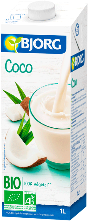 Organic Coconut Milk Drink (750x750), Png Download