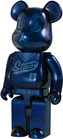 /wi/upimage/s4 01 88a00 - Bearbrick 400% Stussy World Tour White (317x550), Png Download