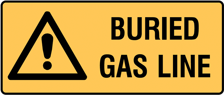 Brady Landscape Warning Signs - Made In Usa Pipe Marker With Propane Gas Legend And (800x800), Png Download