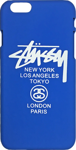 Stussy Royal Blue White "classic Logo" Hard Plastic - Stussy Case On Iphone (256x504), Png Download