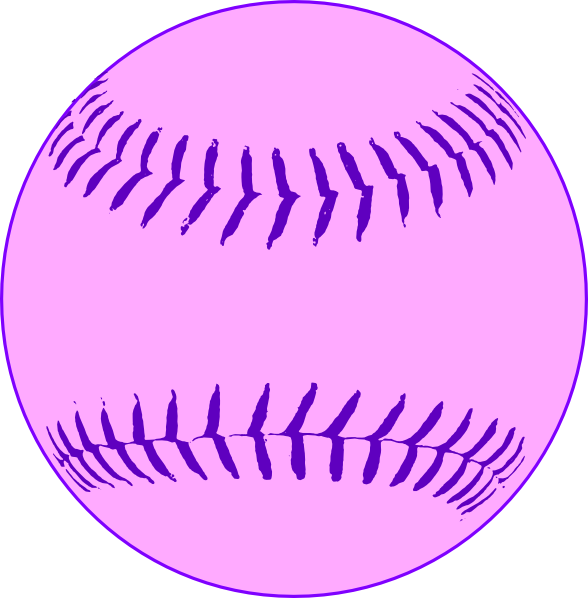 Pink Softball Clip Art - Softball Clip Art (588x598), Png Download