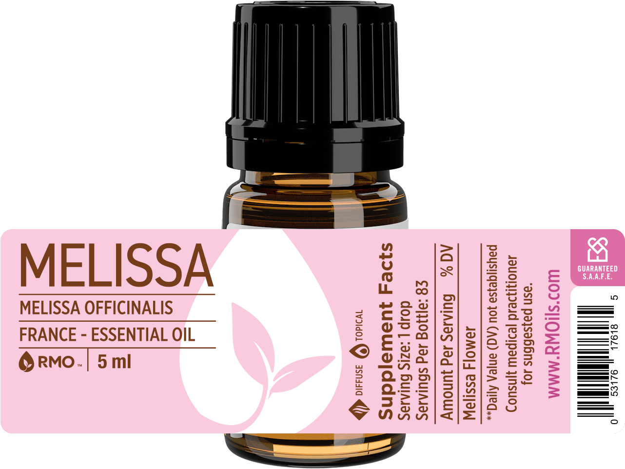 Melissa Essential Oil Label - Put On Essential Oil Label (1428x1806), Png Download