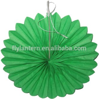 Factory Direct Sale Paper Fan Flower Hanging Paper - Decorative Puja Kundan Thali (350x350), Png Download